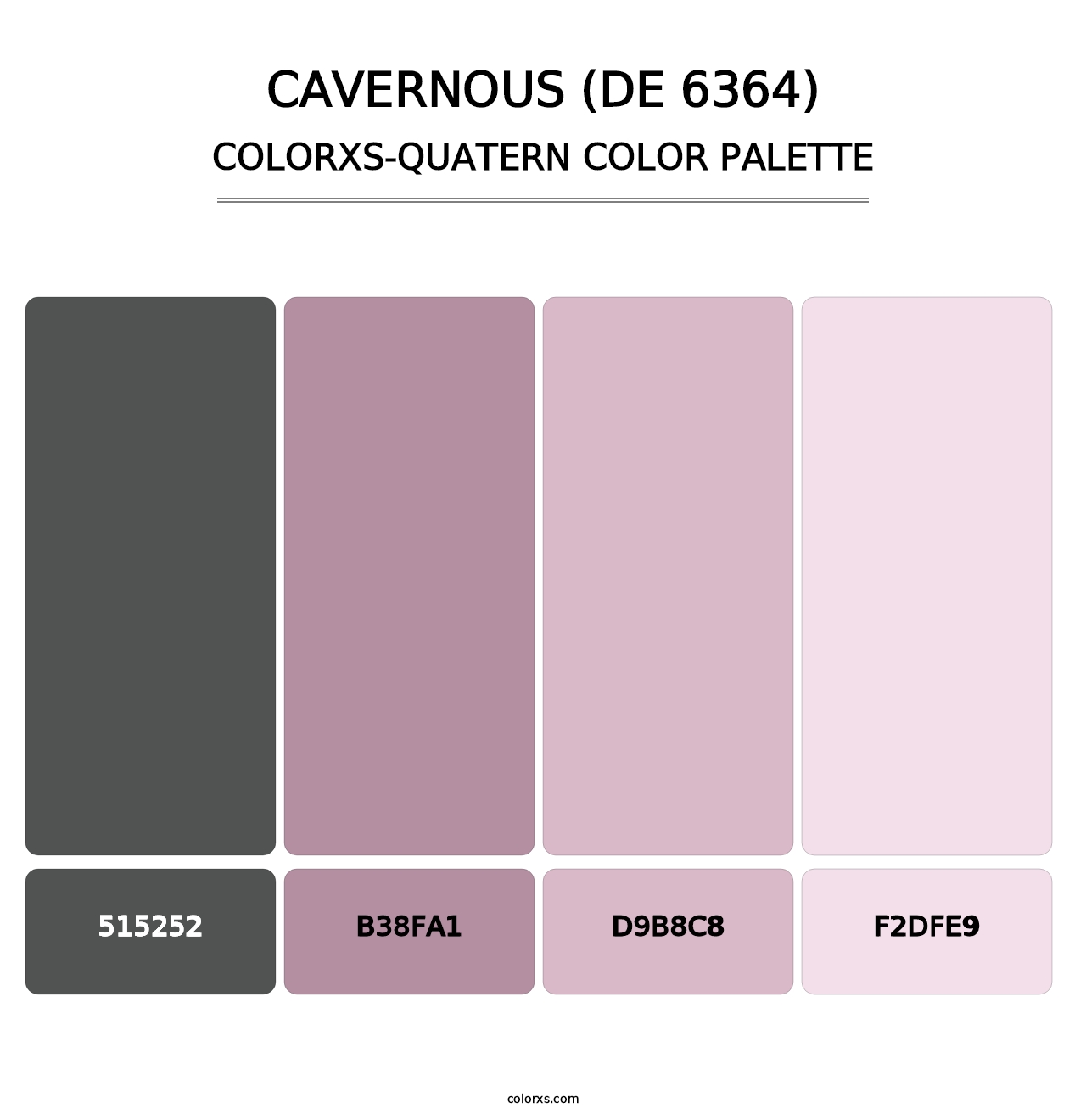 Cavernous (DE 6364) - Colorxs Quatern Palette