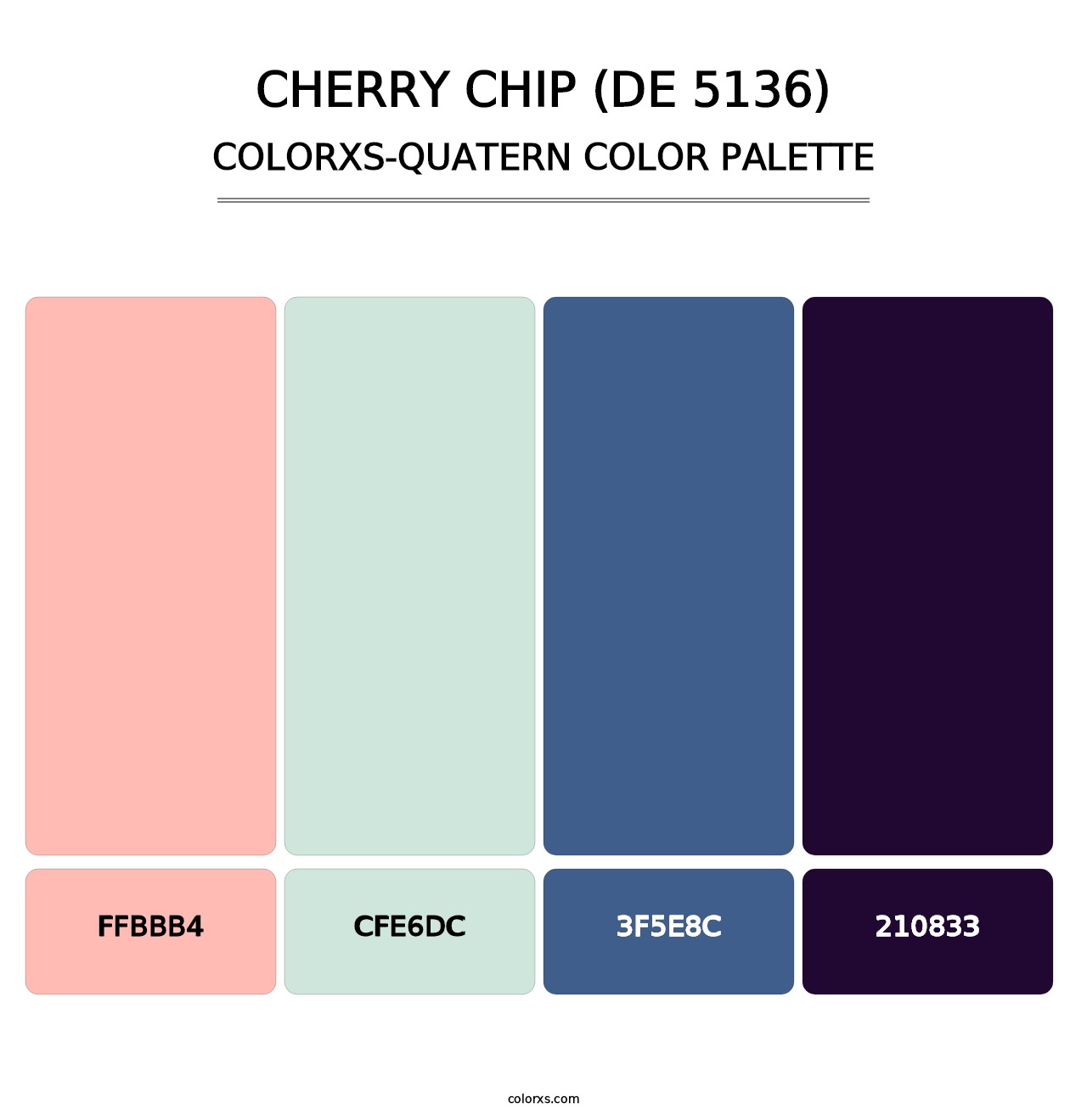 Cherry Chip (DE 5136) - Colorxs Quatern Palette
