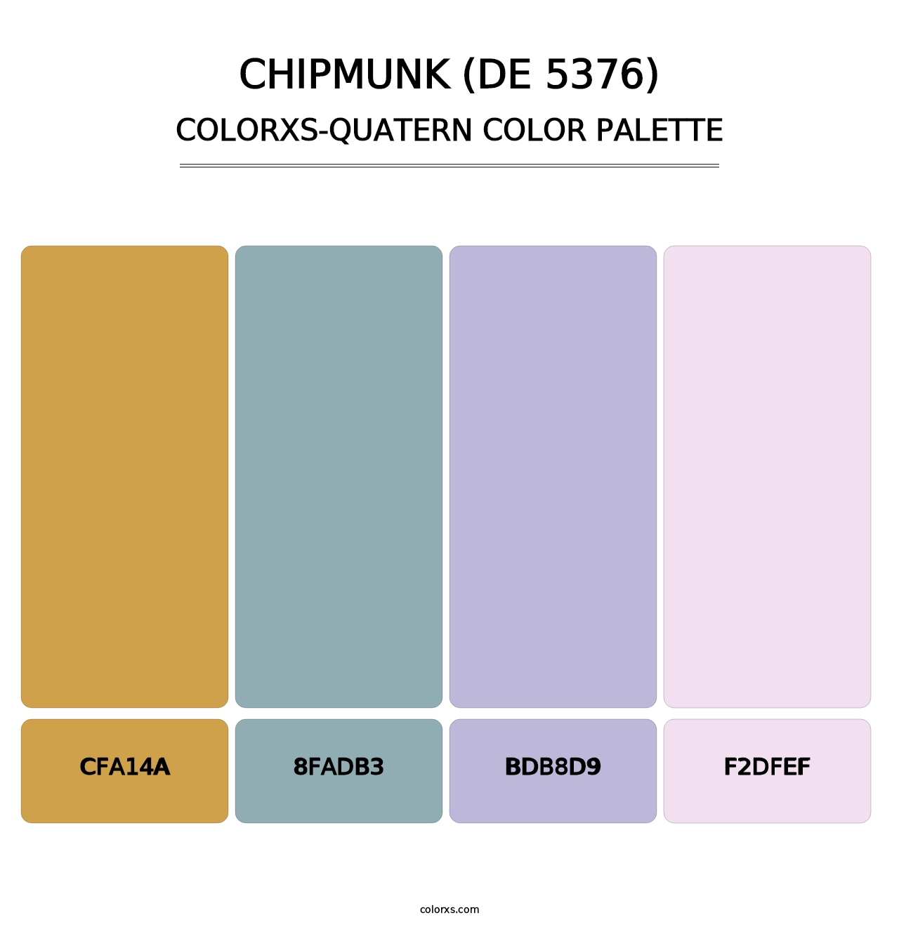 Chipmunk (DE 5376) - Colorxs Quatern Palette