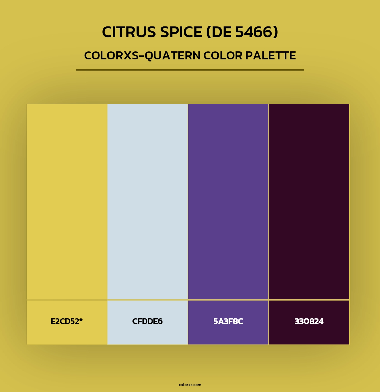 Citrus Spice (DE 5466) - Colorxs Quad Palette