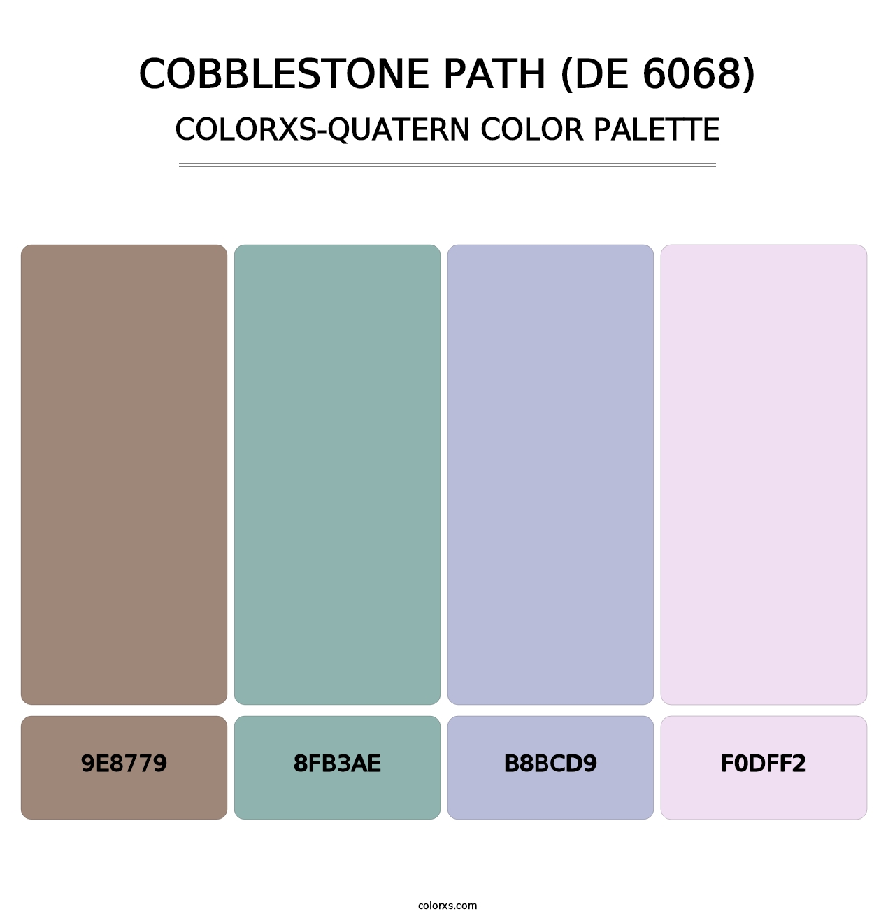 Cobblestone Path (DE 6068) - Colorxs Quatern Palette
