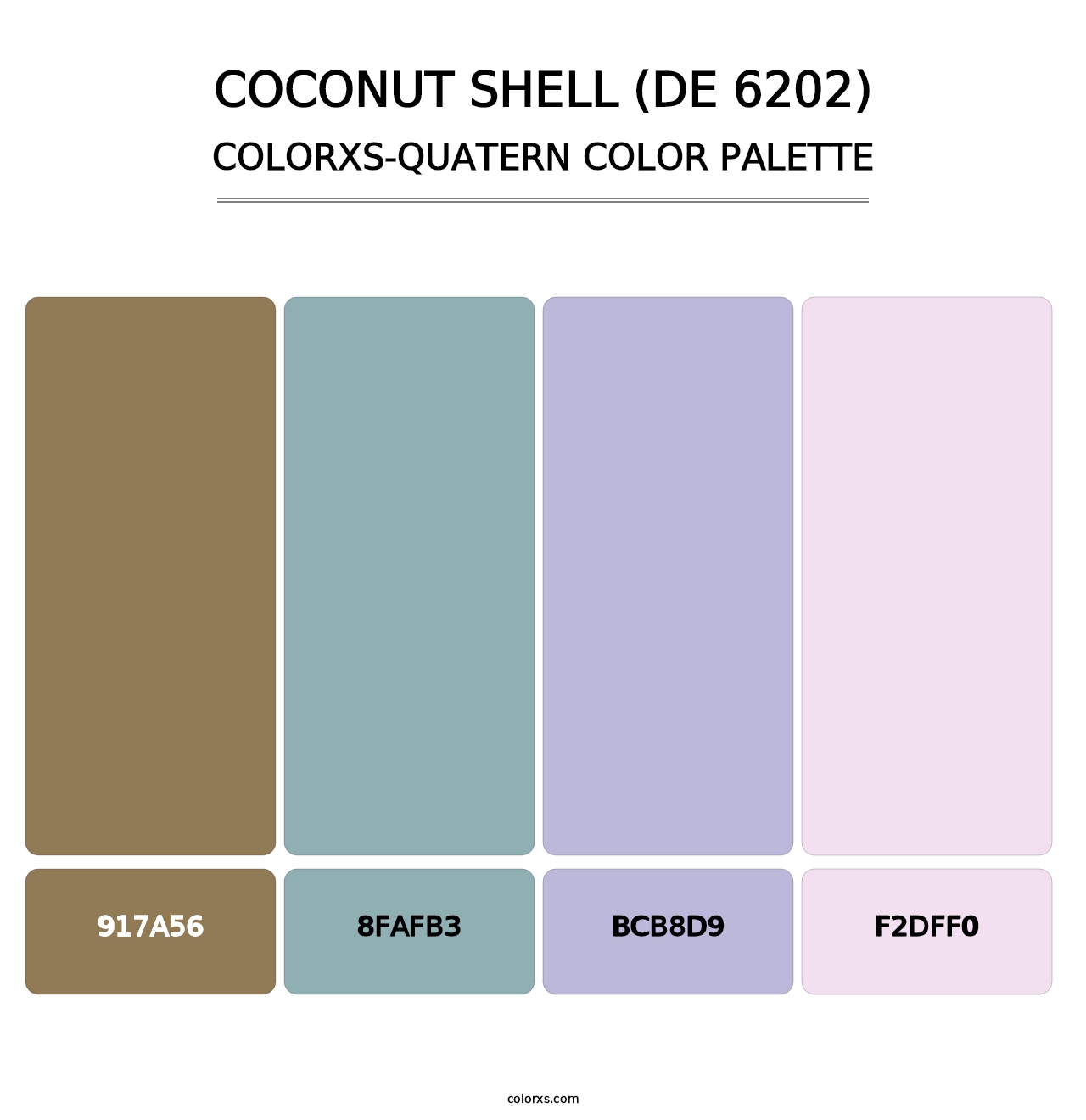 Coconut Shell (DE 6202) - Colorxs Quatern Palette