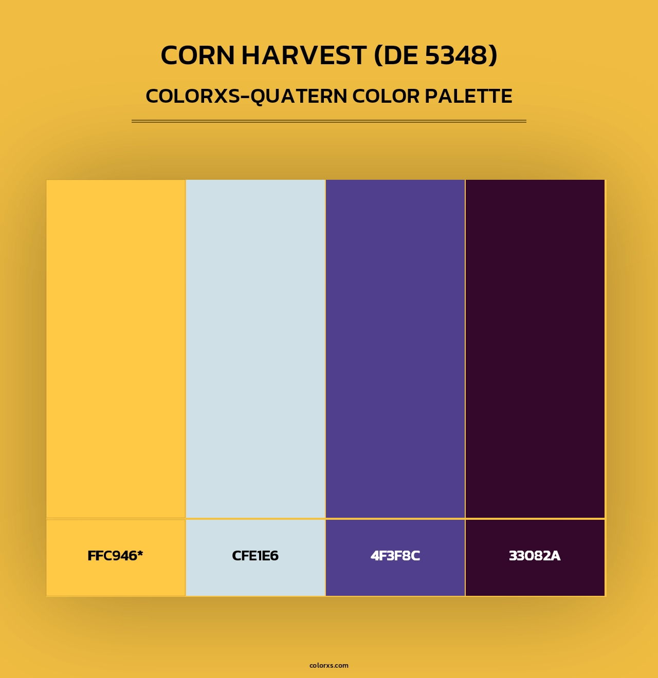 Corn Harvest (DE 5348) - Colorxs Quad Palette