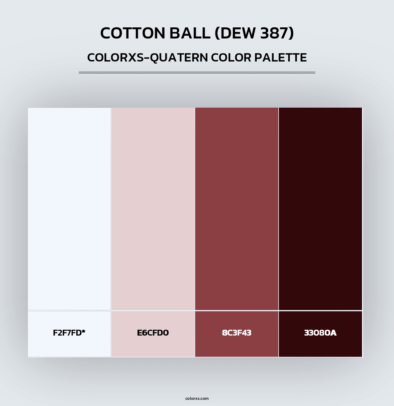Cotton Ball (DEW 387) - Colorxs Quad Palette
