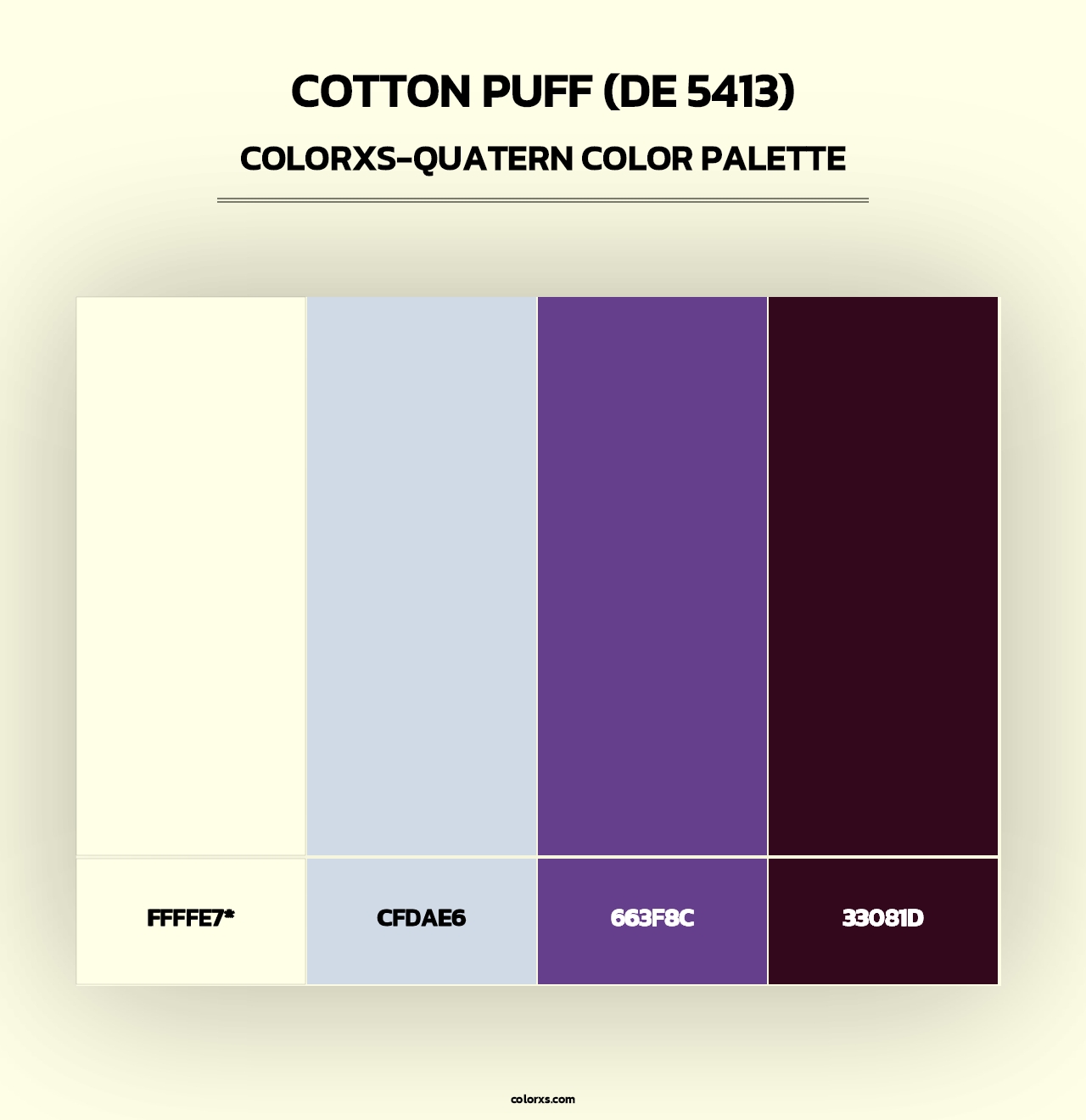 Cotton Puff (DE 5413) - Colorxs Quad Palette