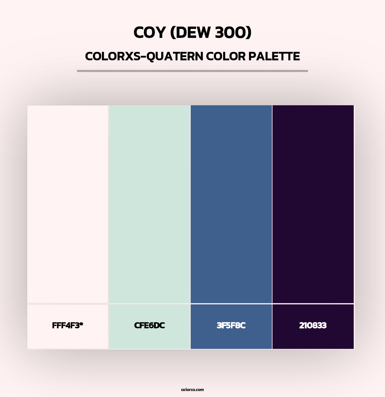 Coy (DEW 300) - Colorxs Quad Palette