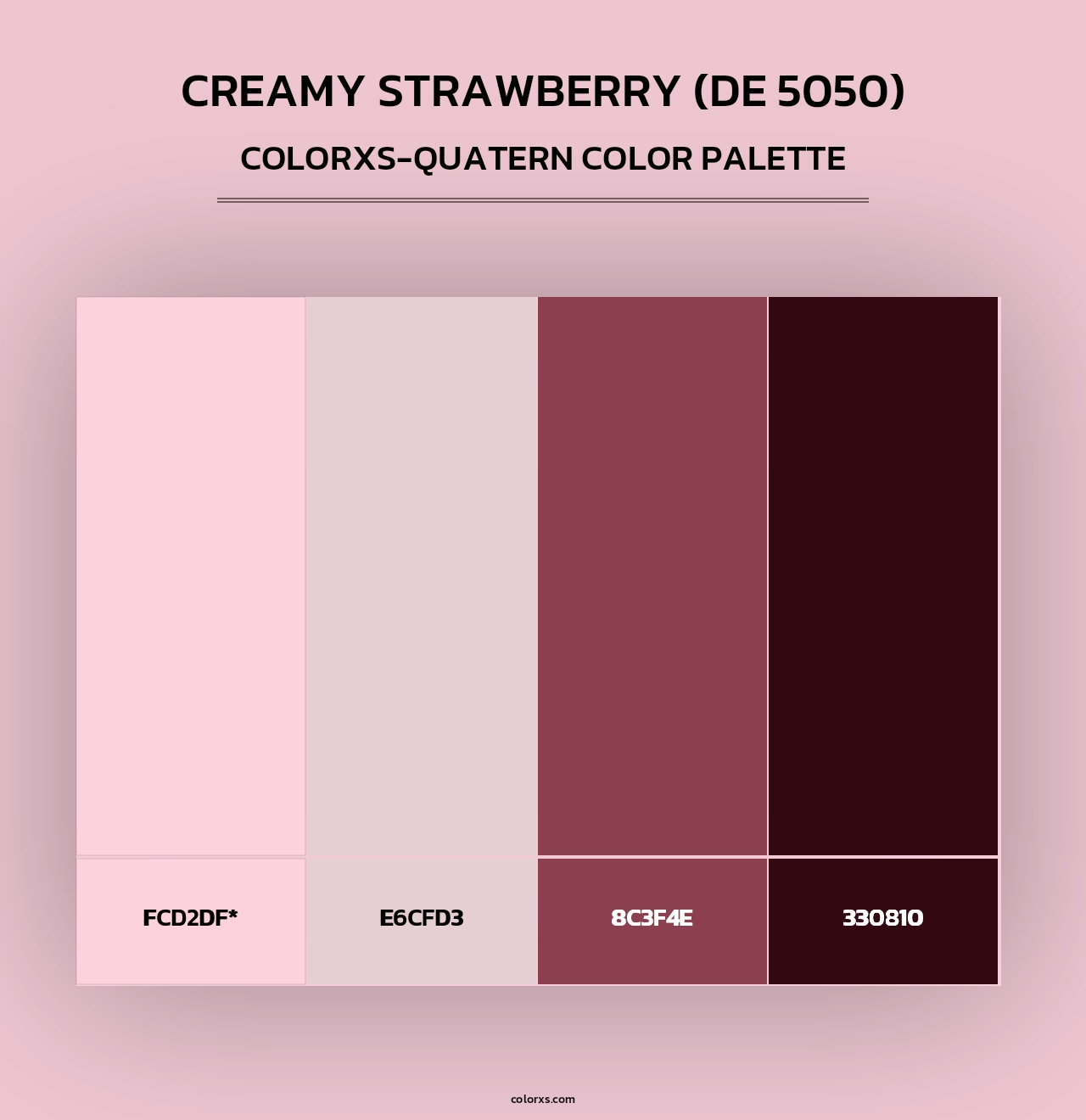 Creamy Strawberry (DE 5050) - Colorxs Quad Palette