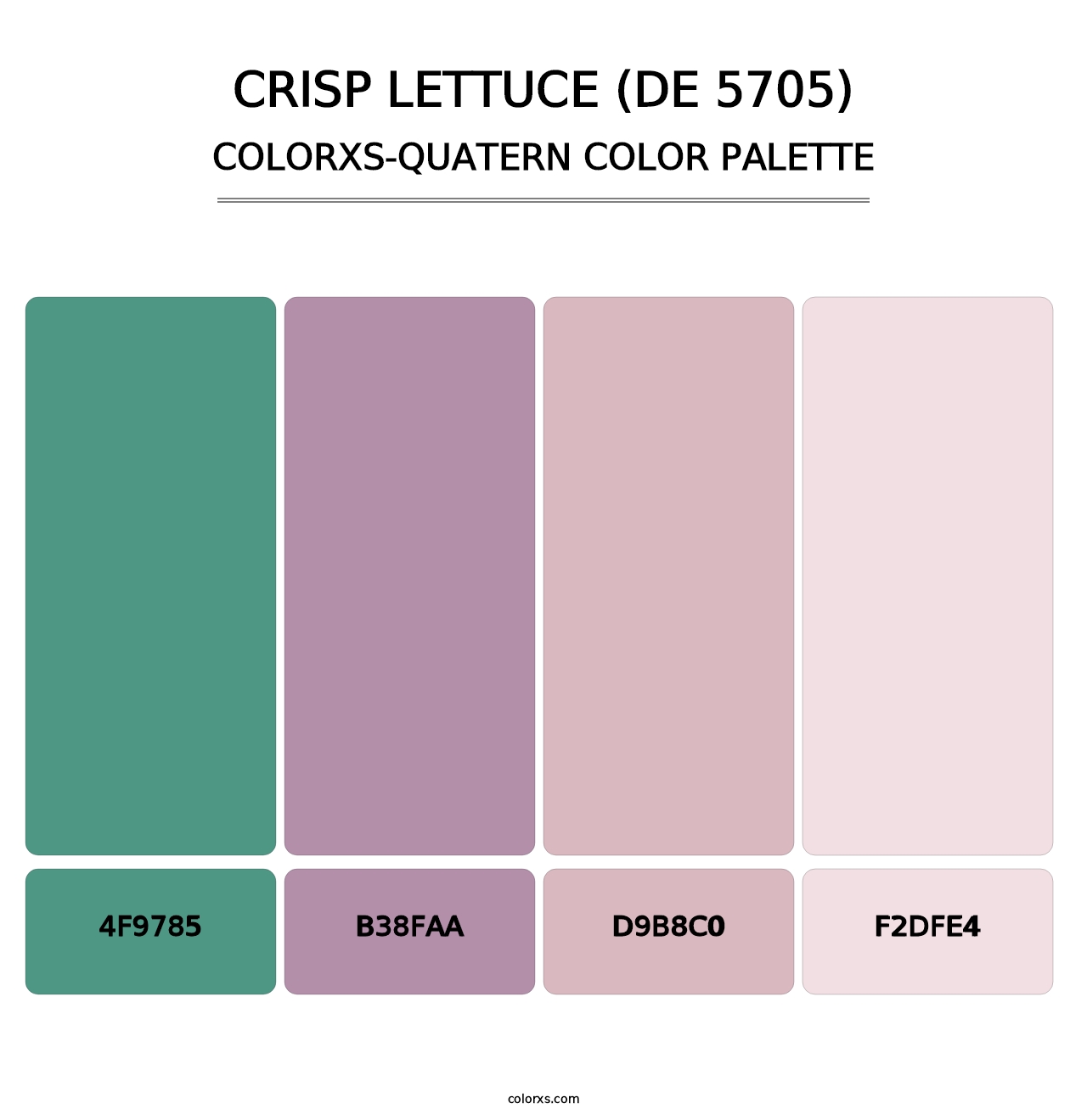 Crisp Lettuce (DE 5705) - Colorxs Quatern Palette