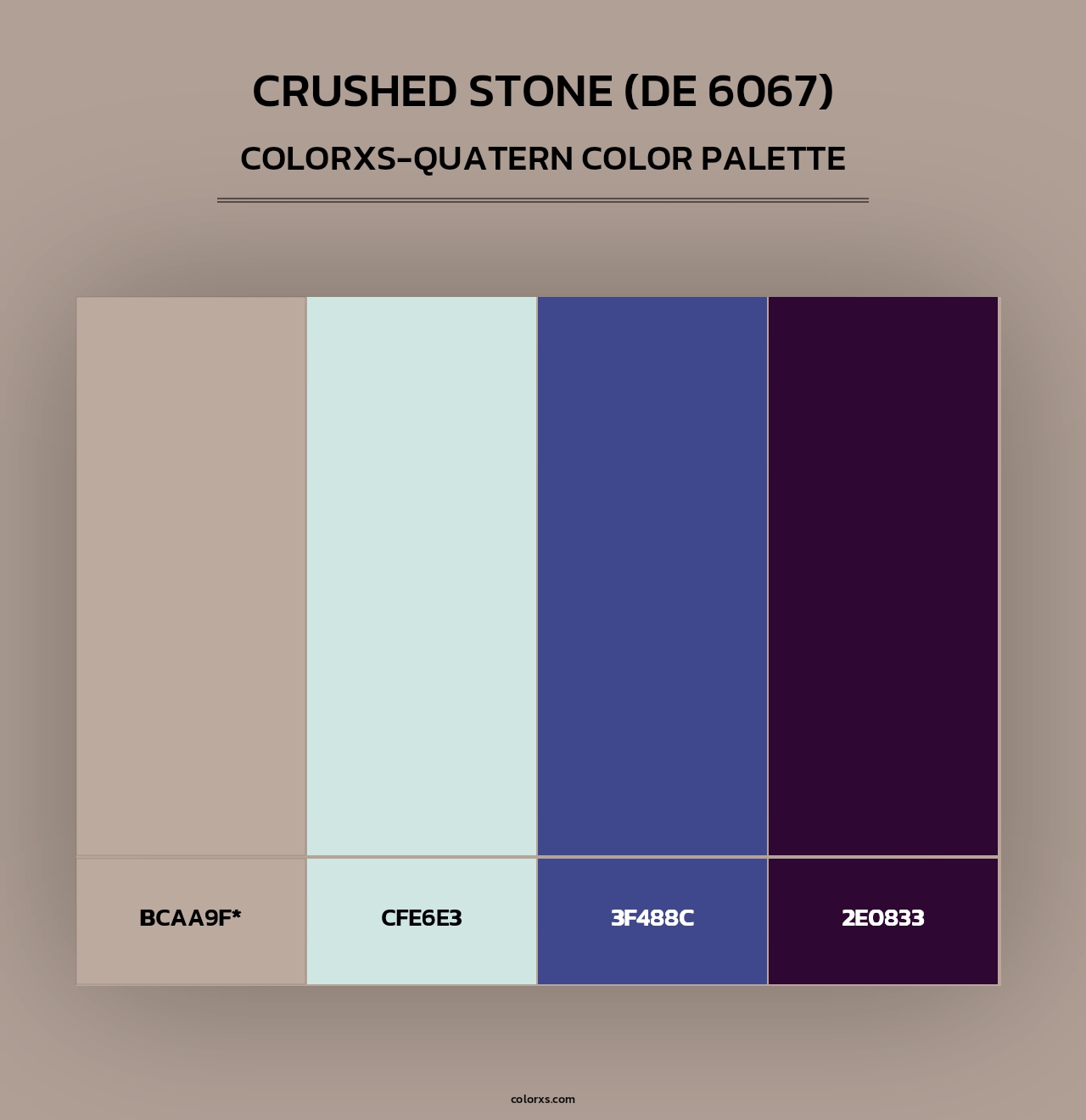 Crushed Stone (DE 6067) - Colorxs Quad Palette