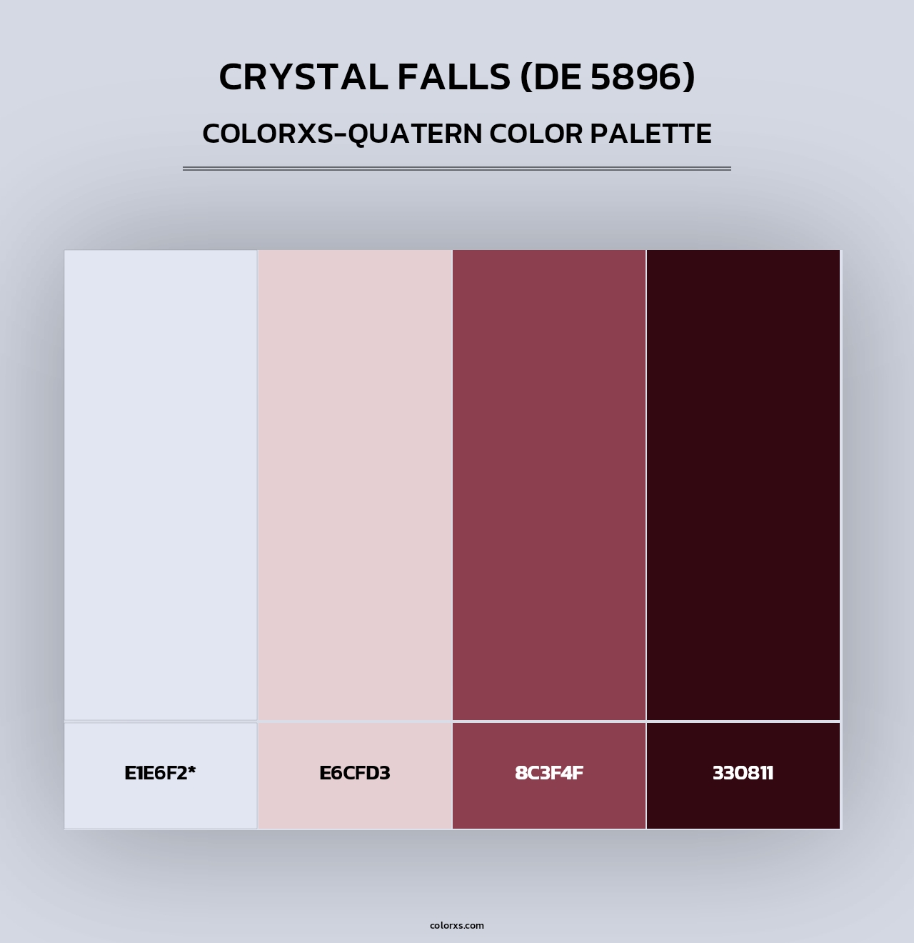 Crystal Falls (DE 5896) - Colorxs Quad Palette