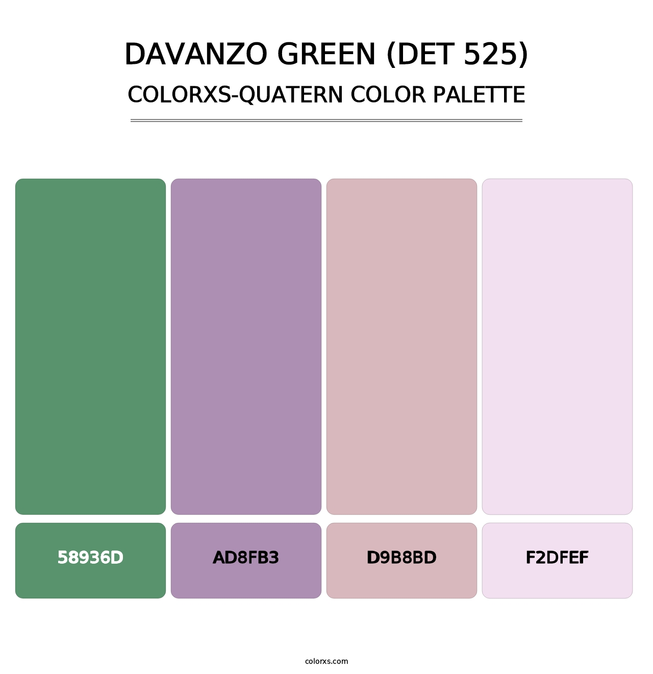 DaVanzo Green (DET 525) - Colorxs Quatern Palette