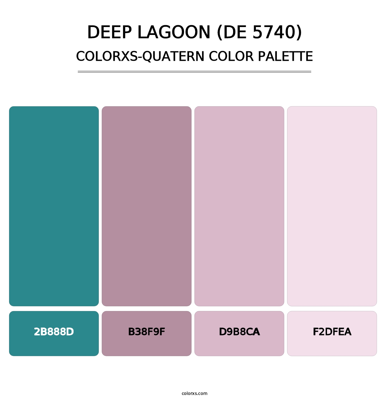 Deep Lagoon (DE 5740) - Colorxs Quatern Palette