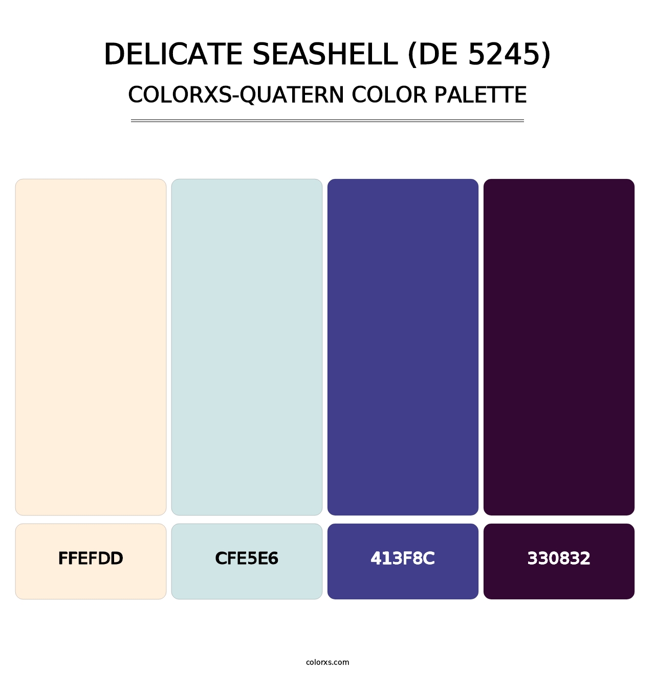 Delicate Seashell (DE 5245) - Colorxs Quatern Palette