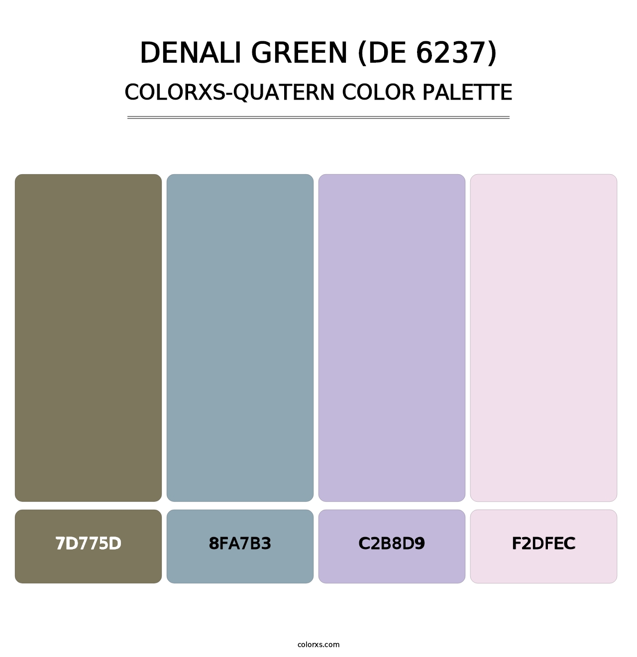 Denali Green (DE 6237) - Colorxs Quatern Palette