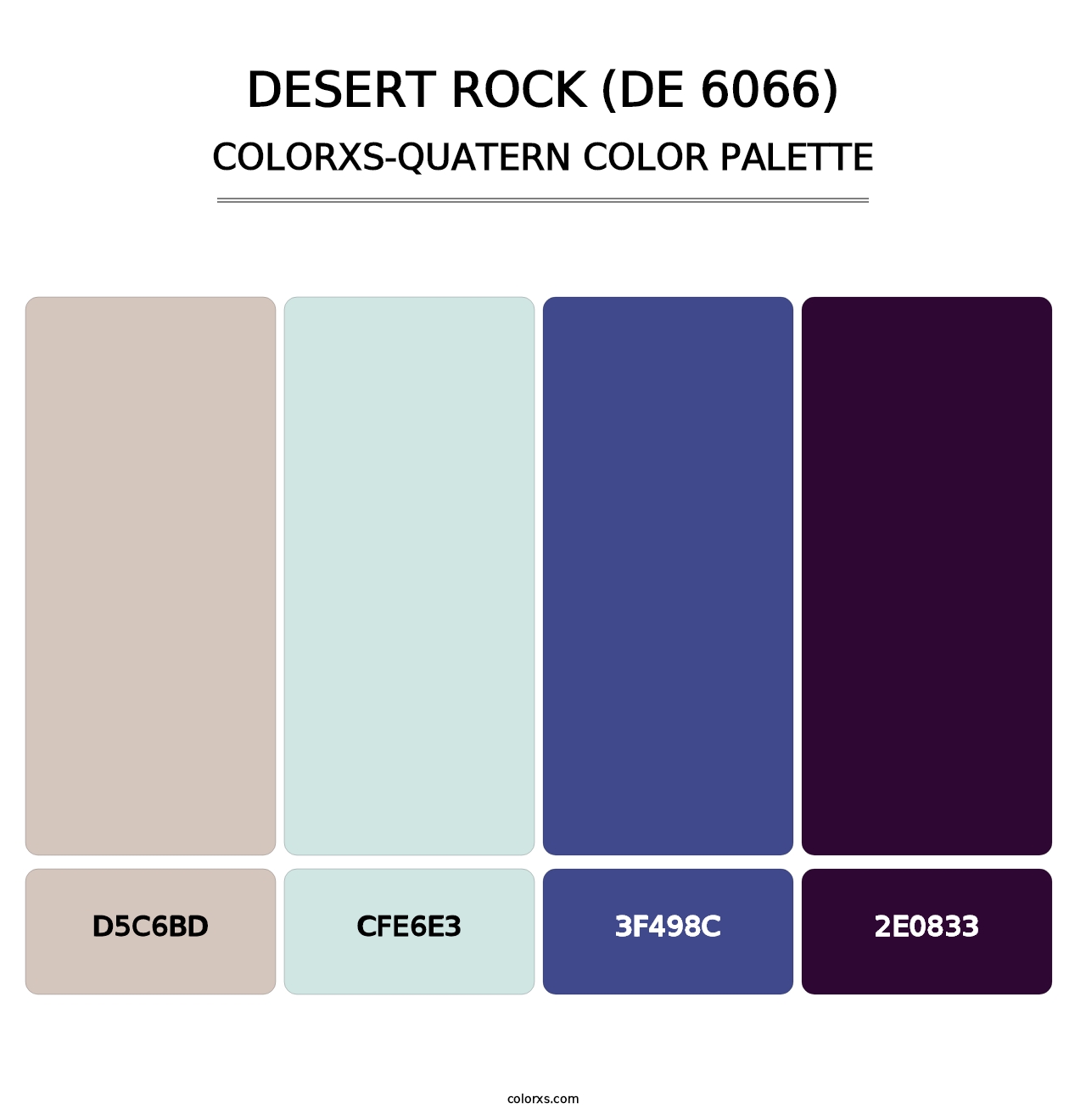 Desert Rock (DE 6066) - Colorxs Quatern Palette