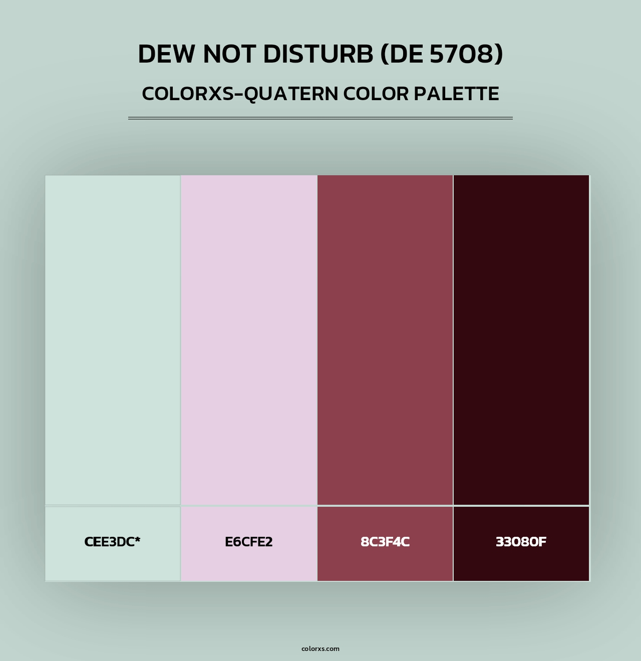 Dew Not Disturb (DE 5708) - Colorxs Quad Palette