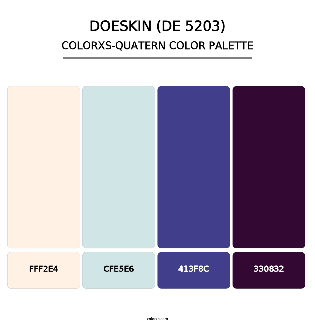 Doeskin (DE 5203) - Colorxs Quatern Palette