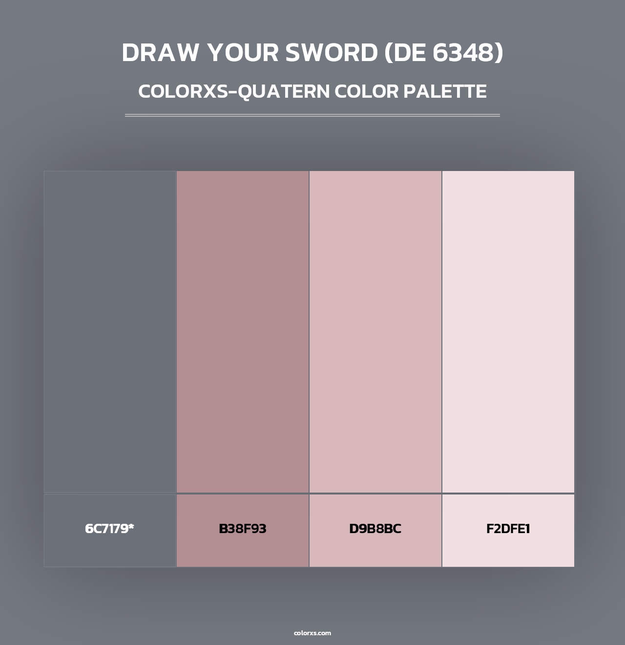 Draw Your Sword (DE 6348) - Colorxs Quad Palette