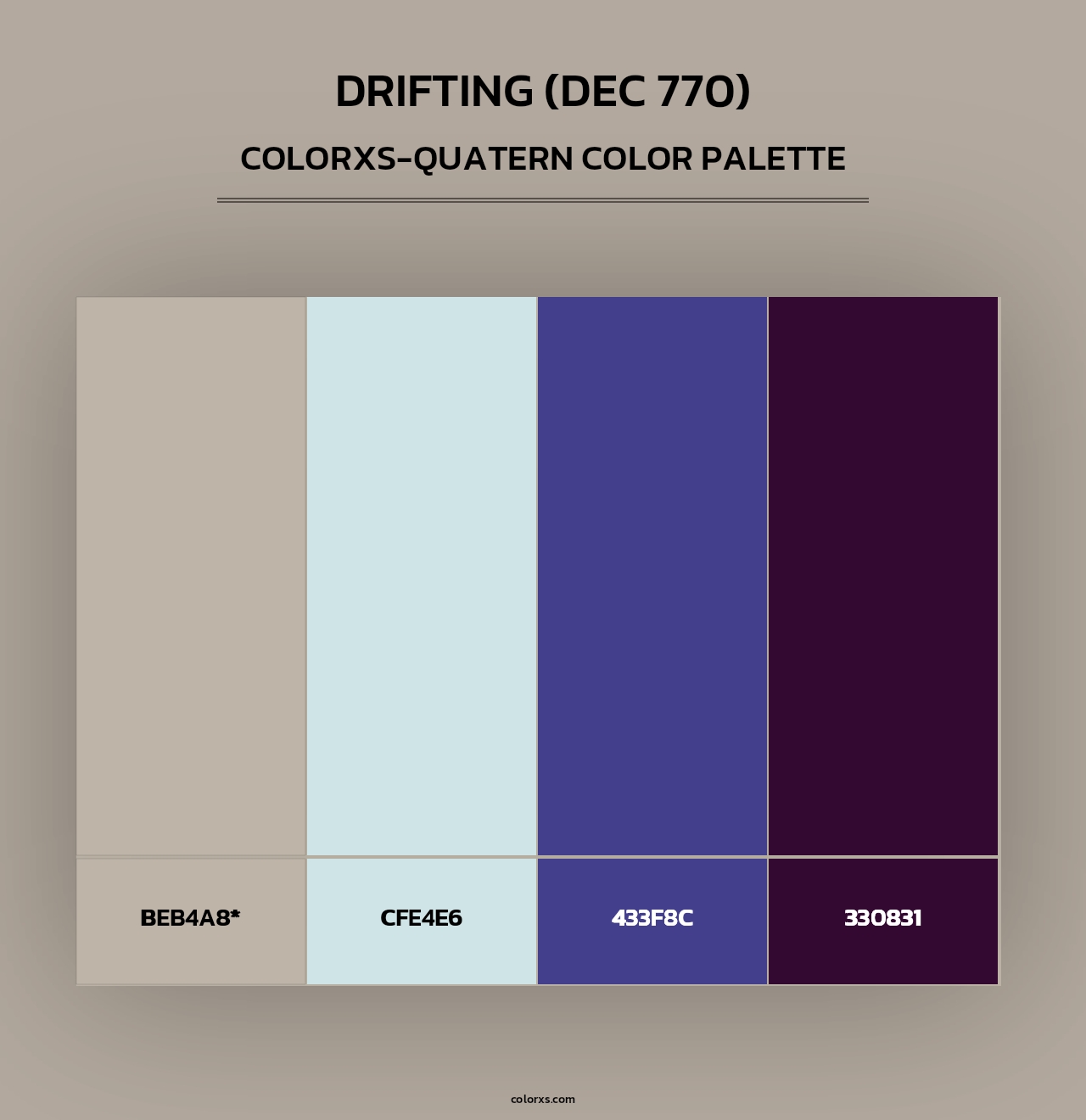 Drifting (DEC 770) - Colorxs Quad Palette