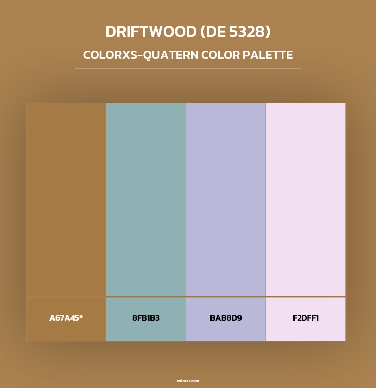 Driftwood (DE 5328) - Colorxs Quad Palette