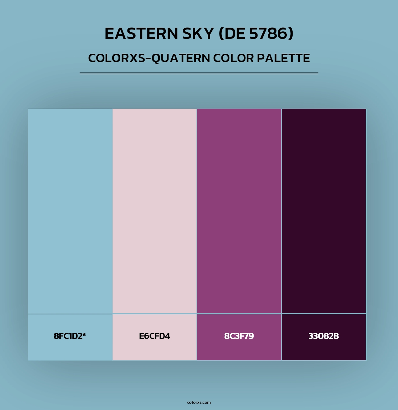 Eastern Sky (DE 5786) - Colorxs Quad Palette