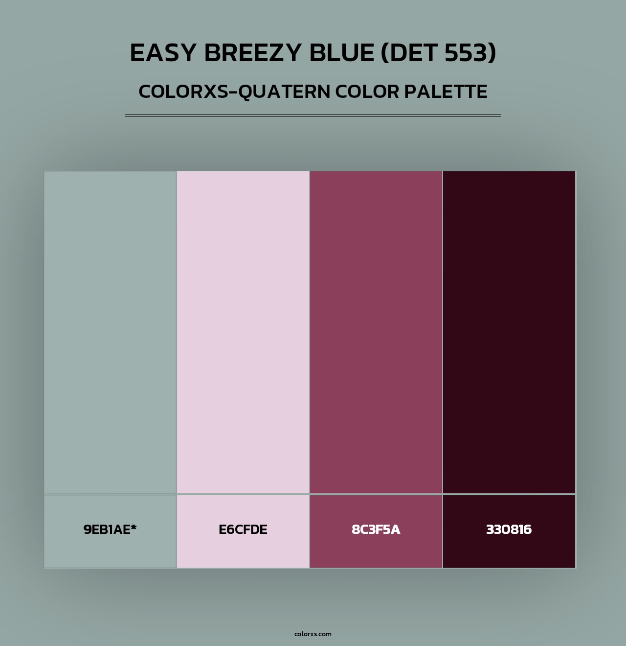Easy Breezy Blue (DET 553) - Colorxs Quad Palette