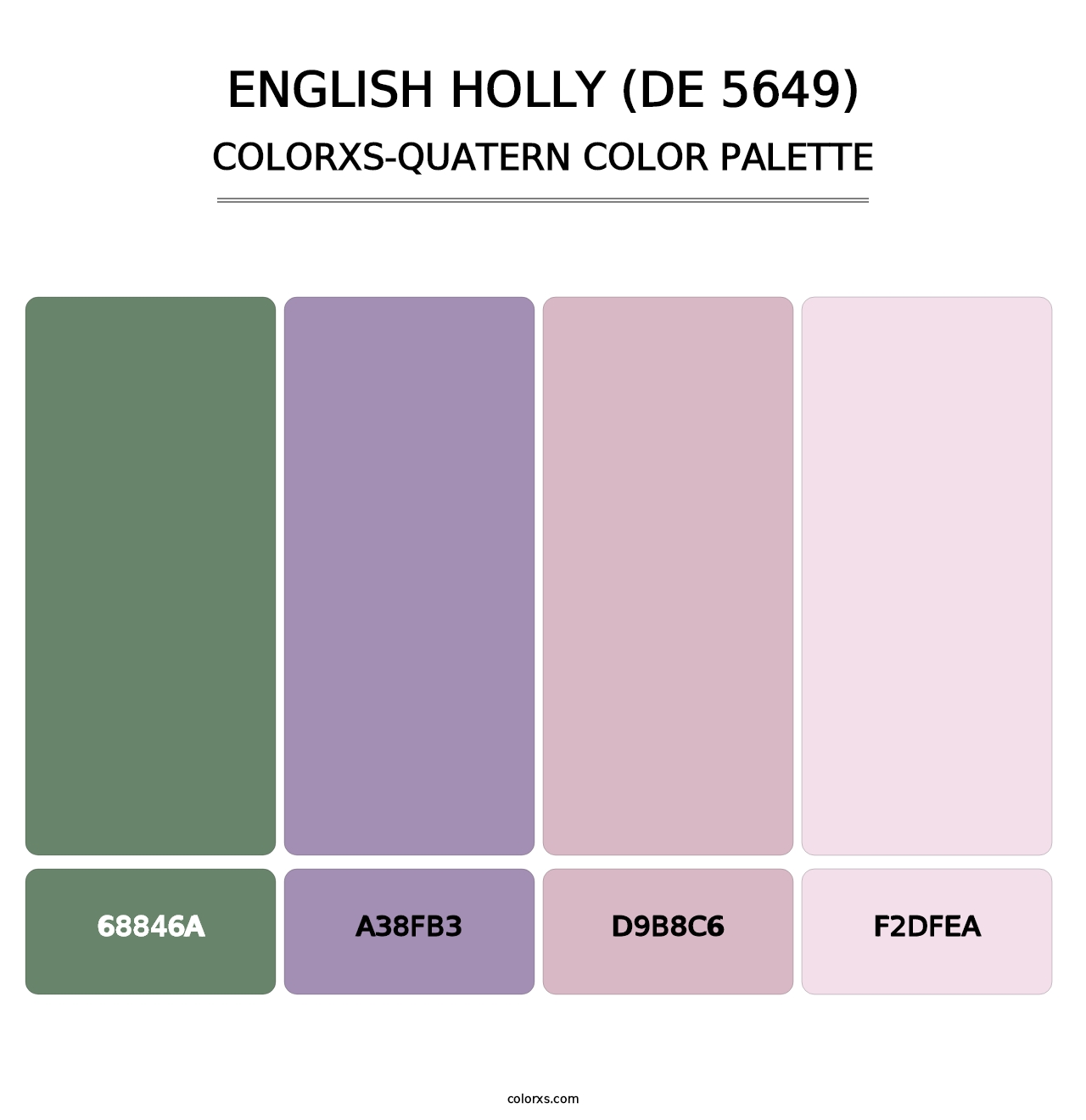 English Holly (DE 5649) - Colorxs Quatern Palette