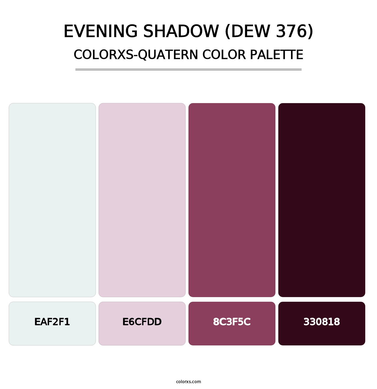 Evening Shadow (DEW 376) - Colorxs Quatern Palette