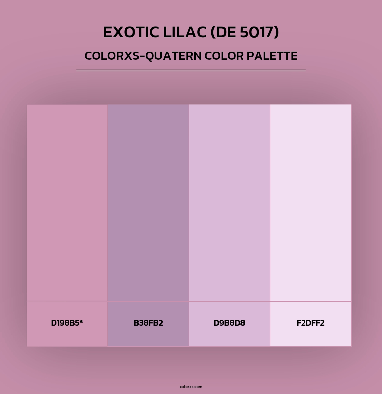 Exotic Lilac (DE 5017) - Colorxs Quad Palette