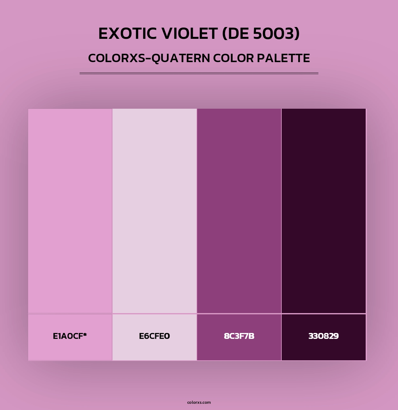 Exotic Violet (DE 5003) - Colorxs Quad Palette