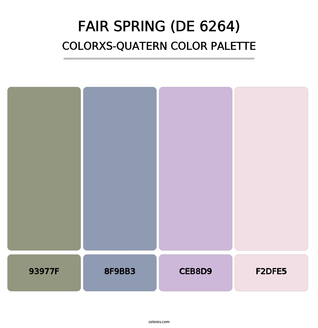 Fair Spring (DE 6264) - Colorxs Quatern Palette