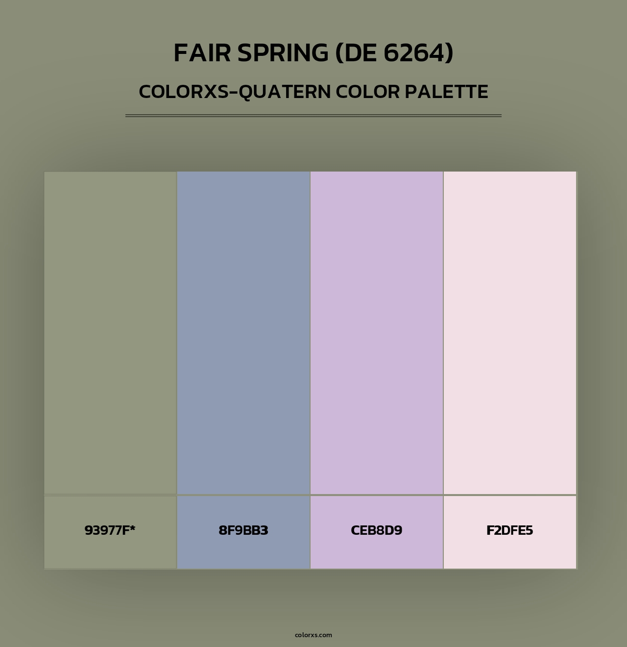 Fair Spring (DE 6264) - Colorxs Quad Palette