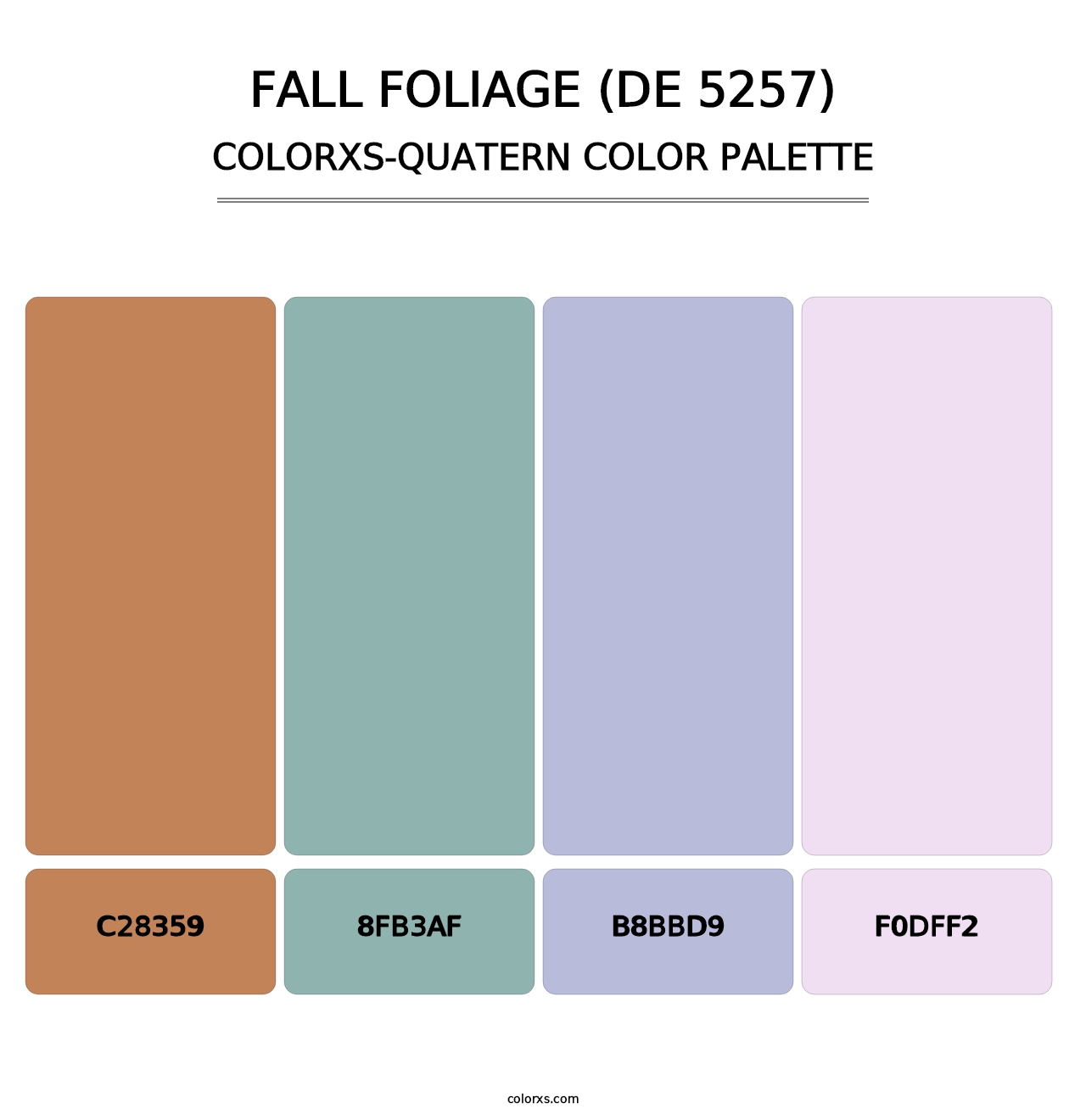 Fall Foliage (DE 5257) - Colorxs Quatern Palette