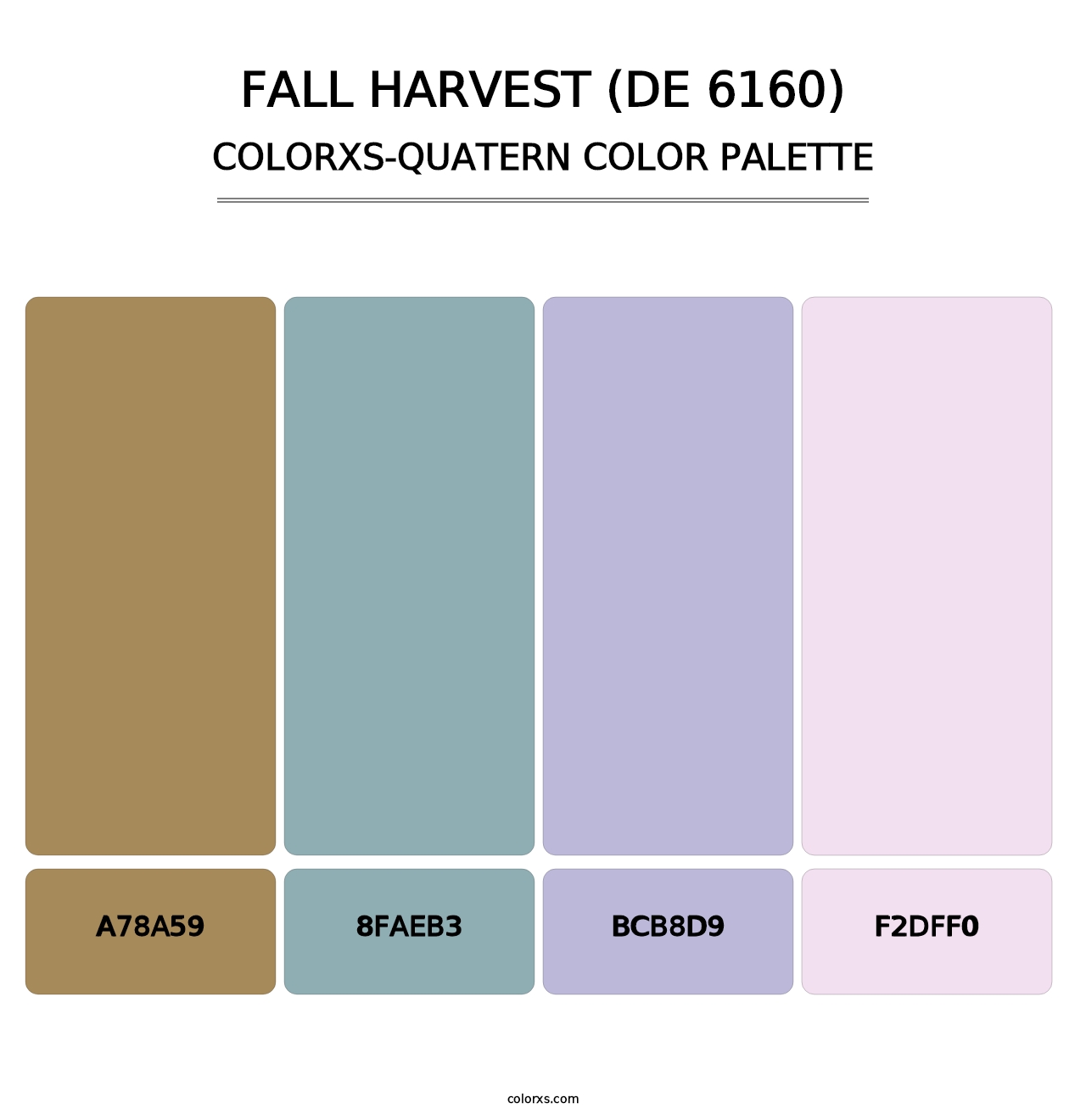 Fall Harvest (DE 6160) - Colorxs Quatern Palette