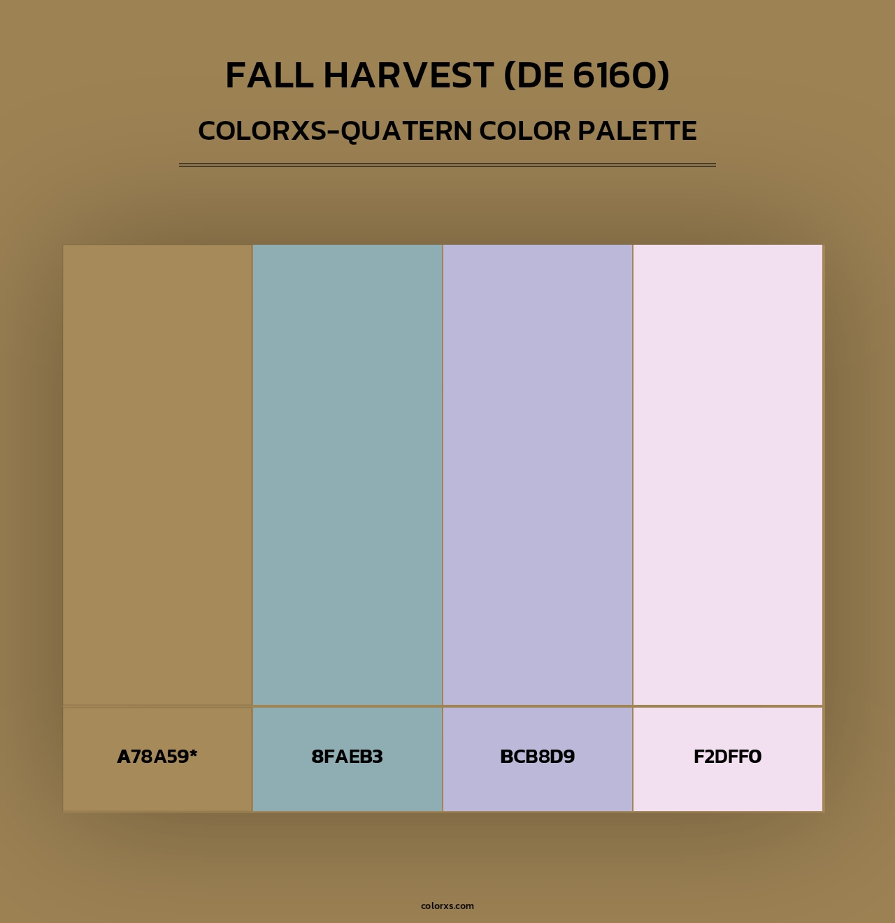 Fall Harvest (DE 6160) - Colorxs Quad Palette