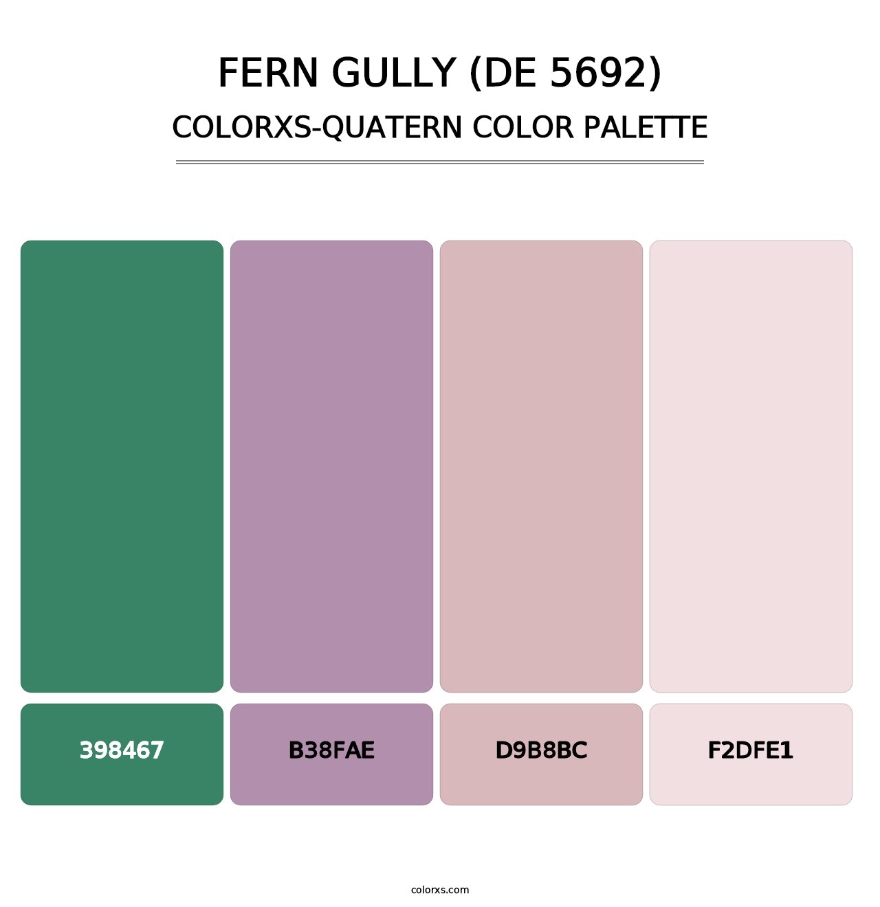 Fern Gully (DE 5692) - Colorxs Quatern Palette
