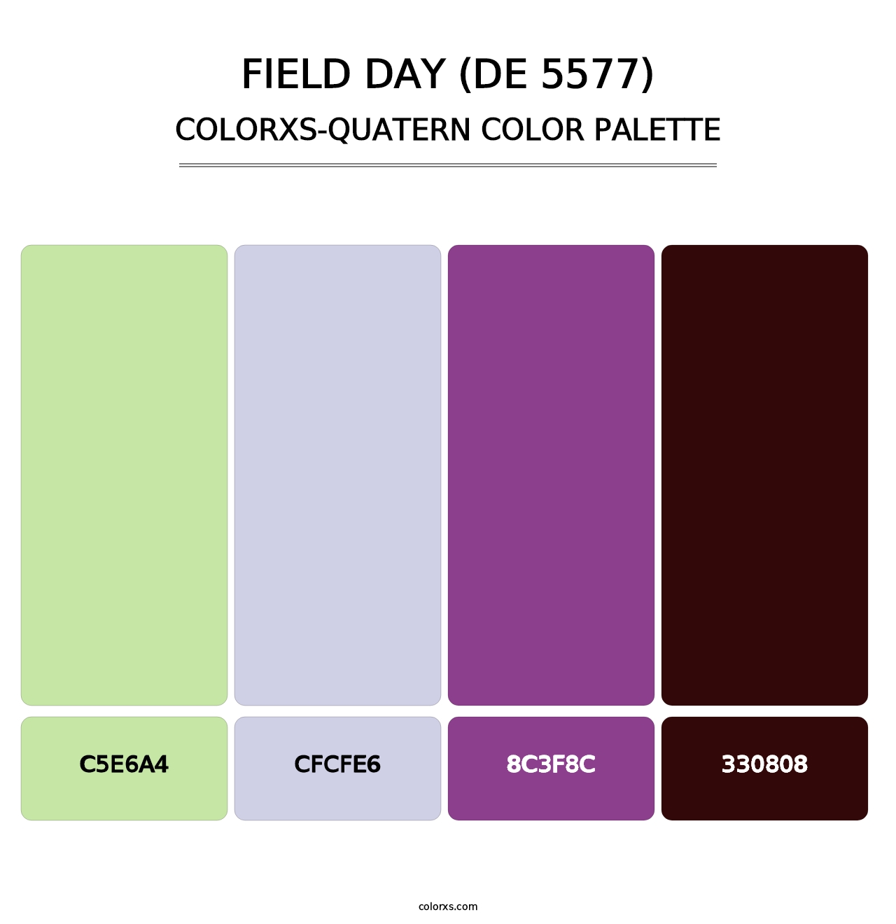 Field Day (DE 5577) - Colorxs Quatern Palette