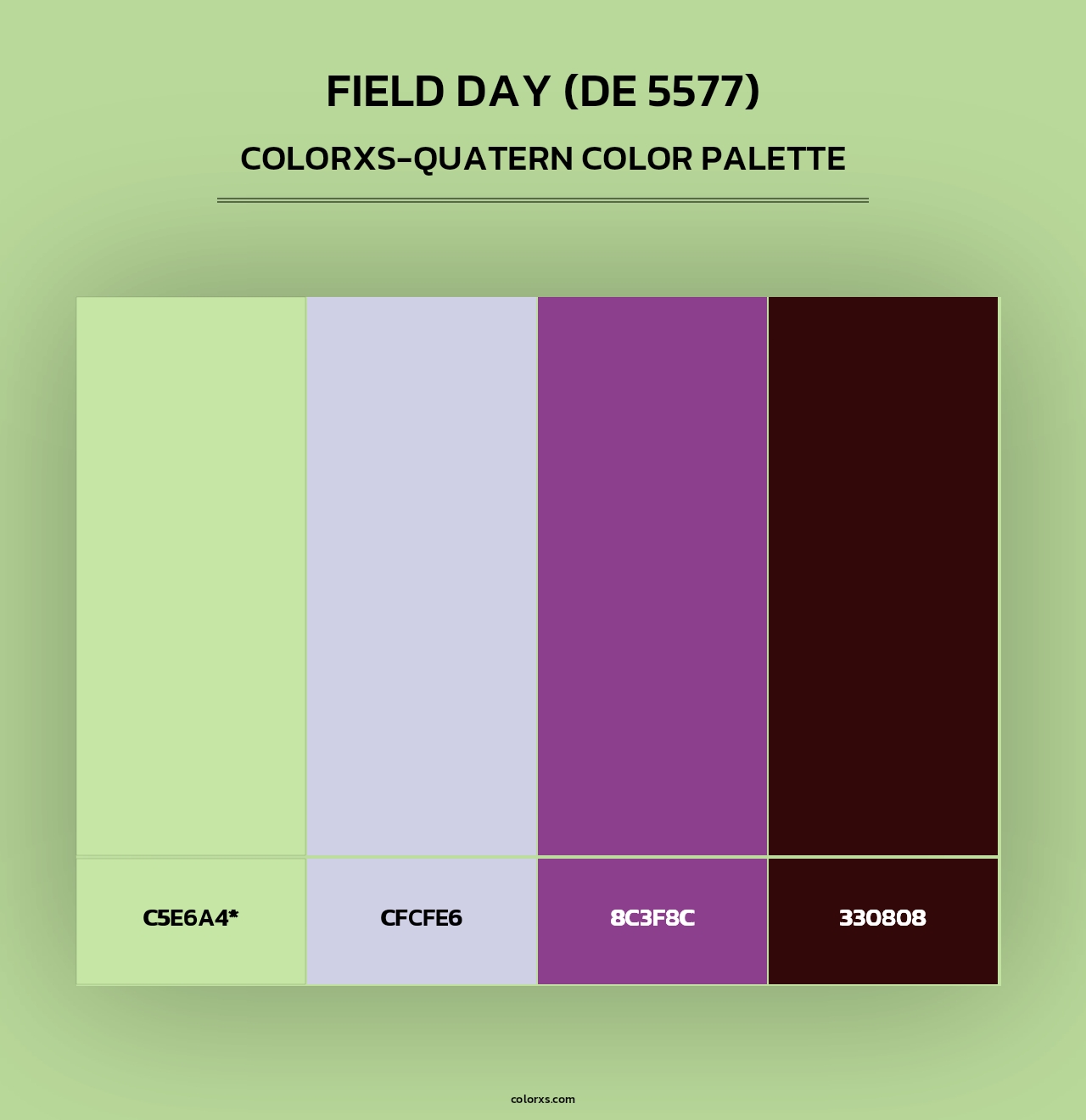Field Day (DE 5577) - Colorxs Quad Palette