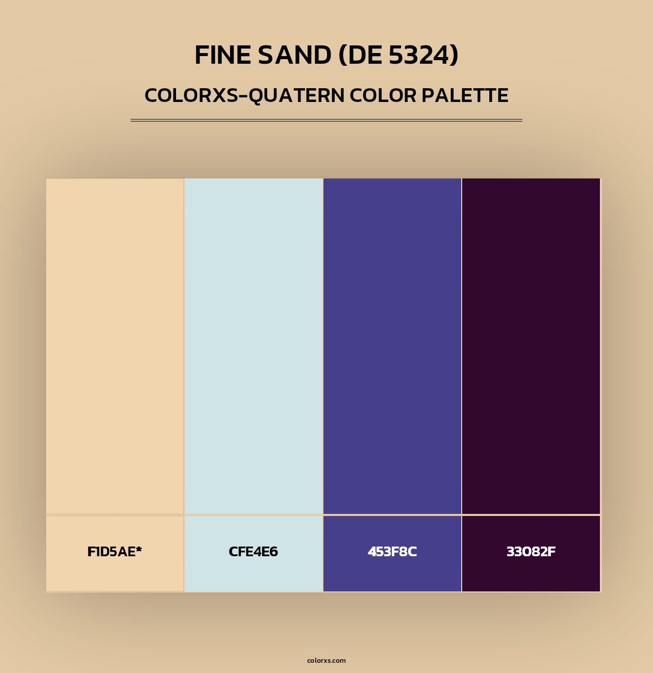 Fine Sand (DE 5324) - Colorxs Quad Palette