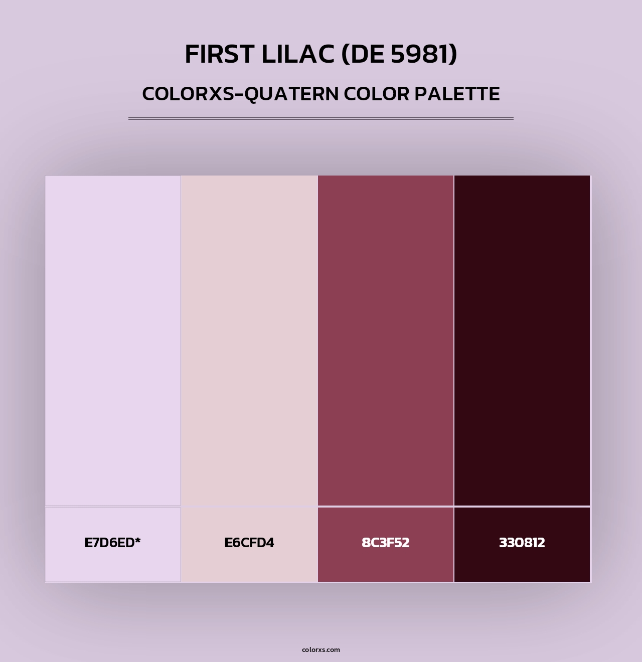 First Lilac (DE 5981) - Colorxs Quad Palette