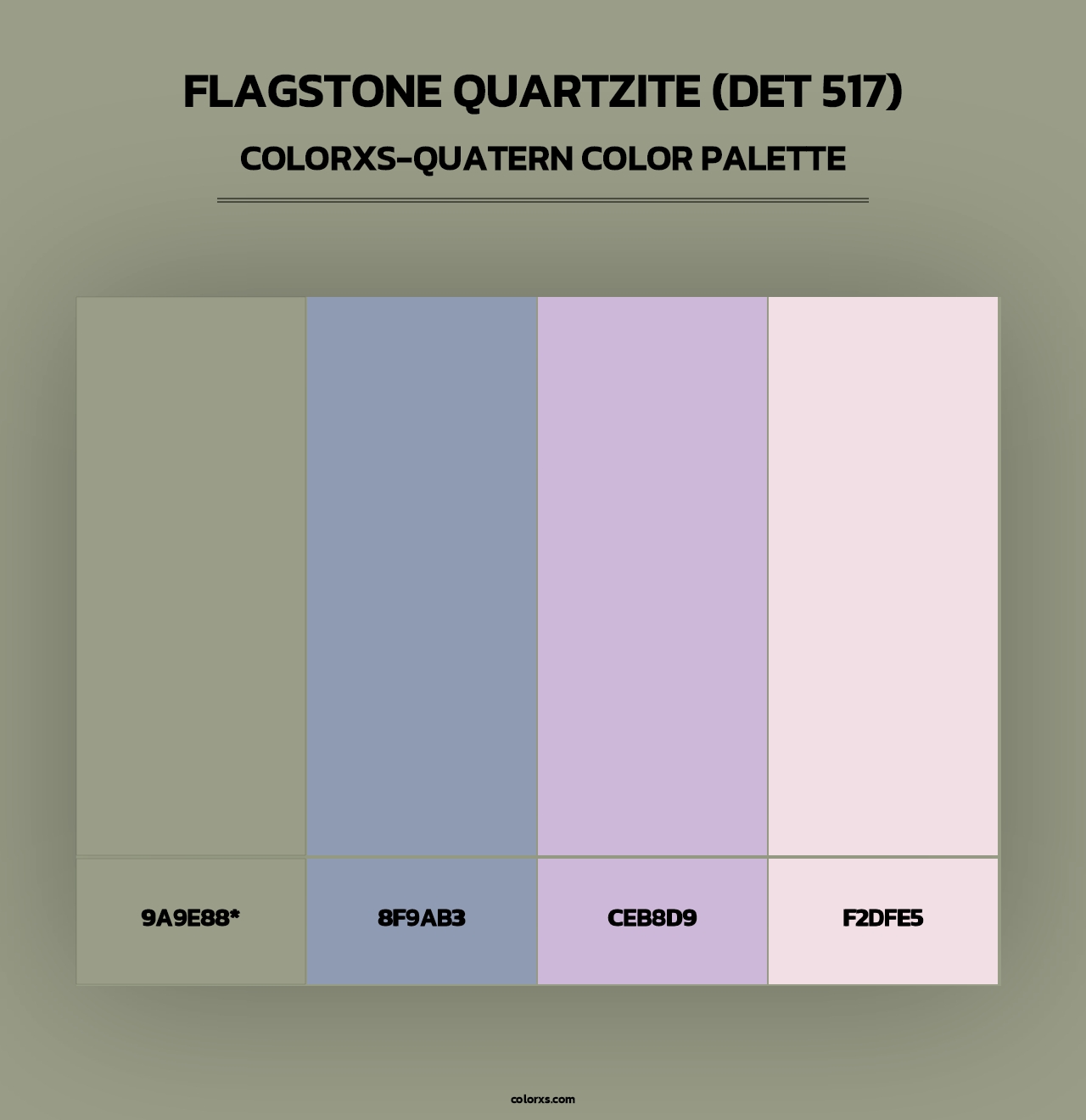 Flagstone Quartzite (DET 517) - Colorxs Quad Palette