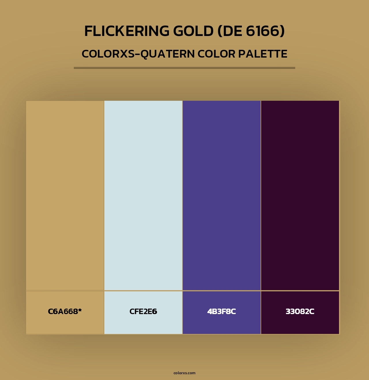 Flickering Gold (DE 6166) - Colorxs Quad Palette