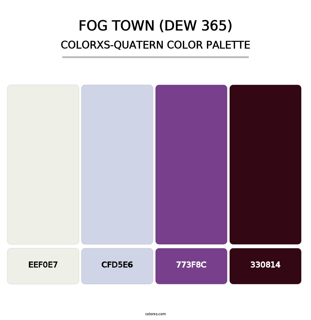 Fog Town (DEW 365) - Colorxs Quatern Palette