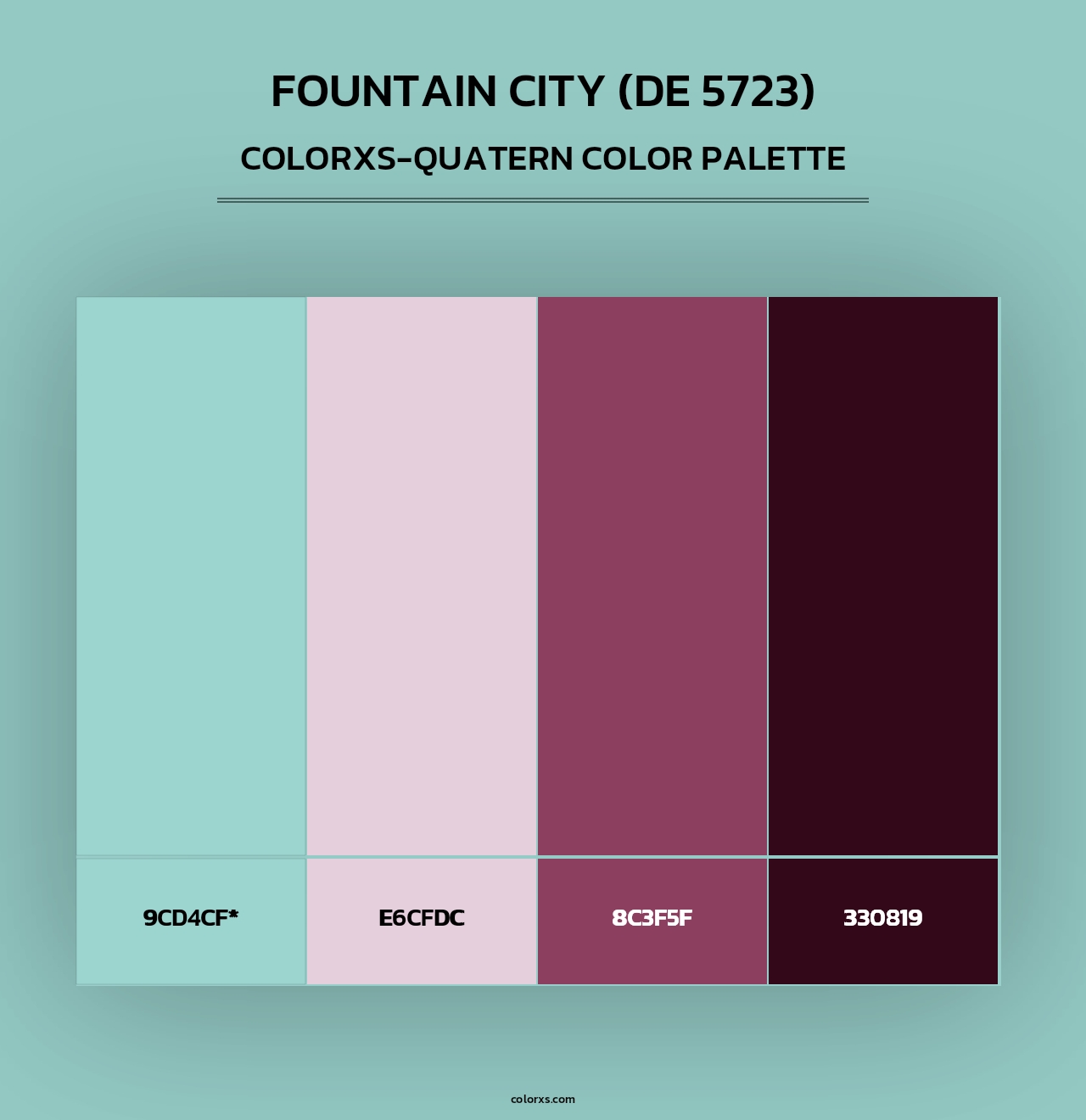 Fountain City (DE 5723) - Colorxs Quad Palette