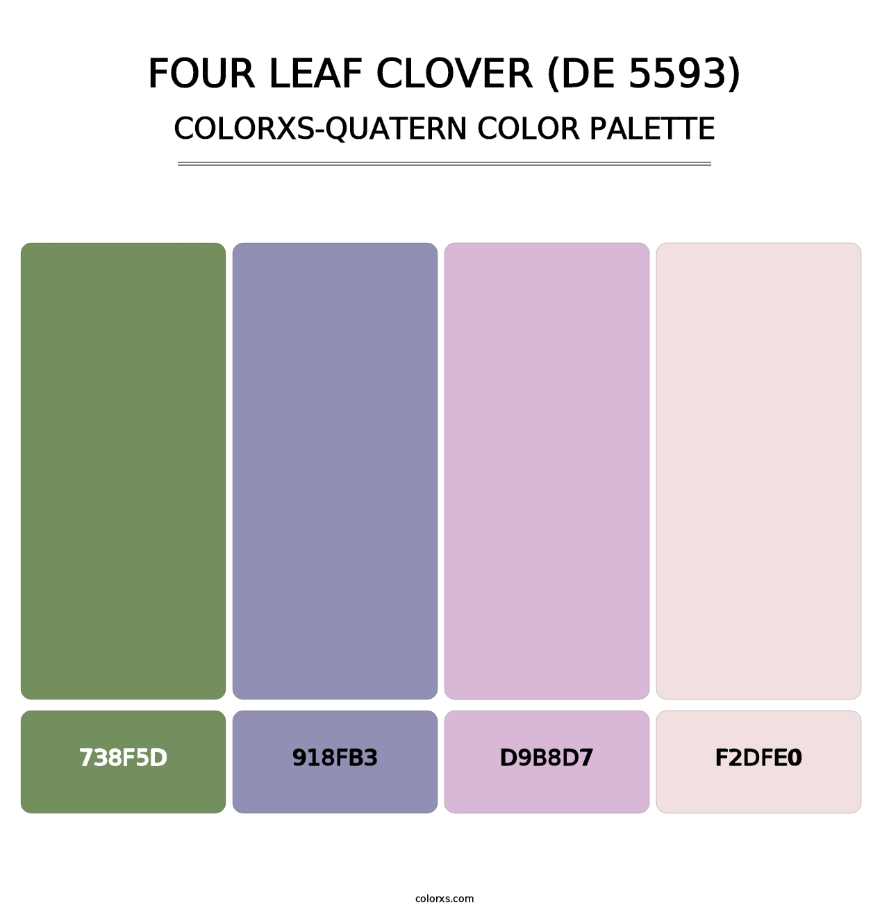 Four Leaf Clover (DE 5593) - Colorxs Quatern Palette