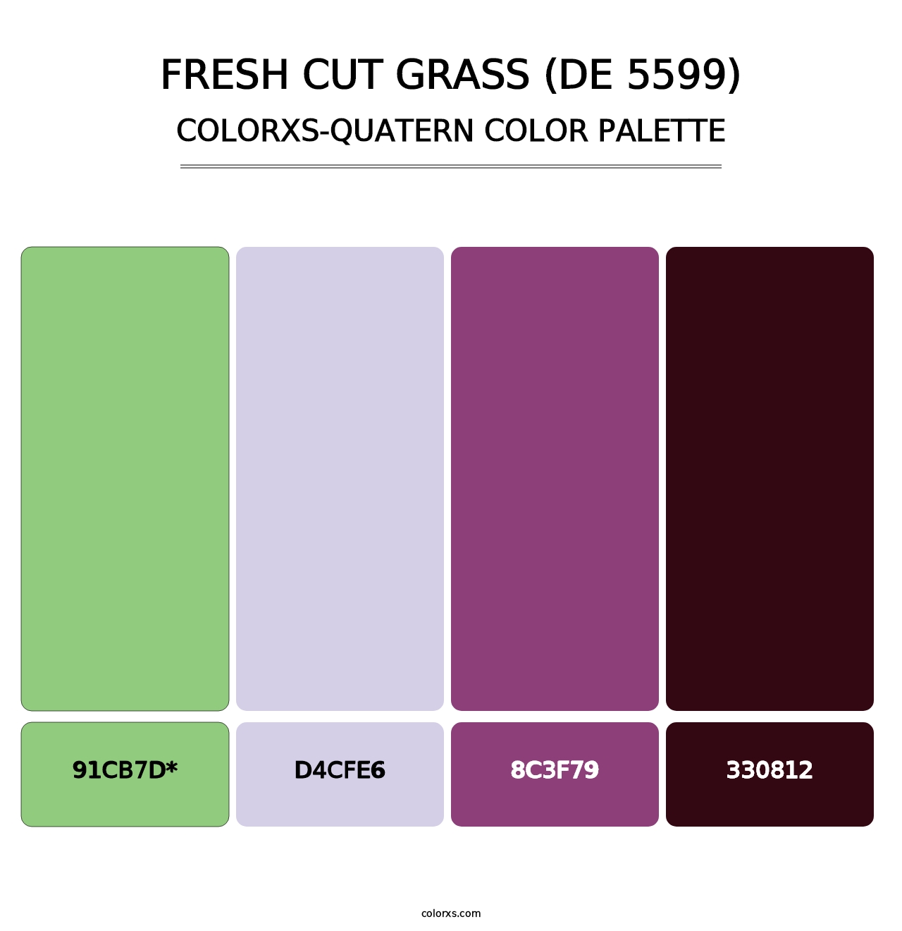 Fresh Cut Grass (DE 5599) - Colorxs Quatern Palette