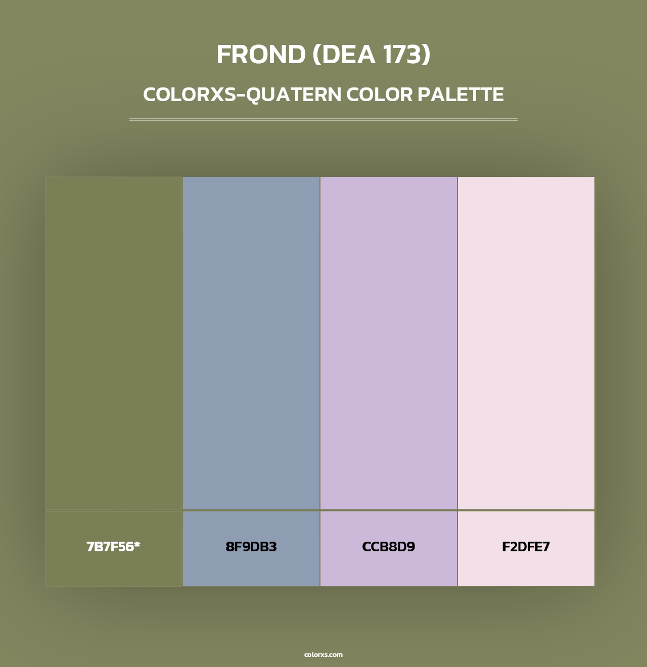 Frond (DEA 173) - Colorxs Quad Palette
