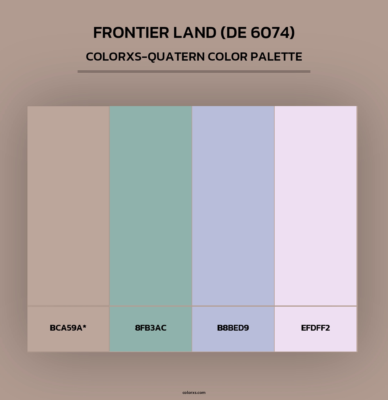 Frontier Land (DE 6074) - Colorxs Quad Palette