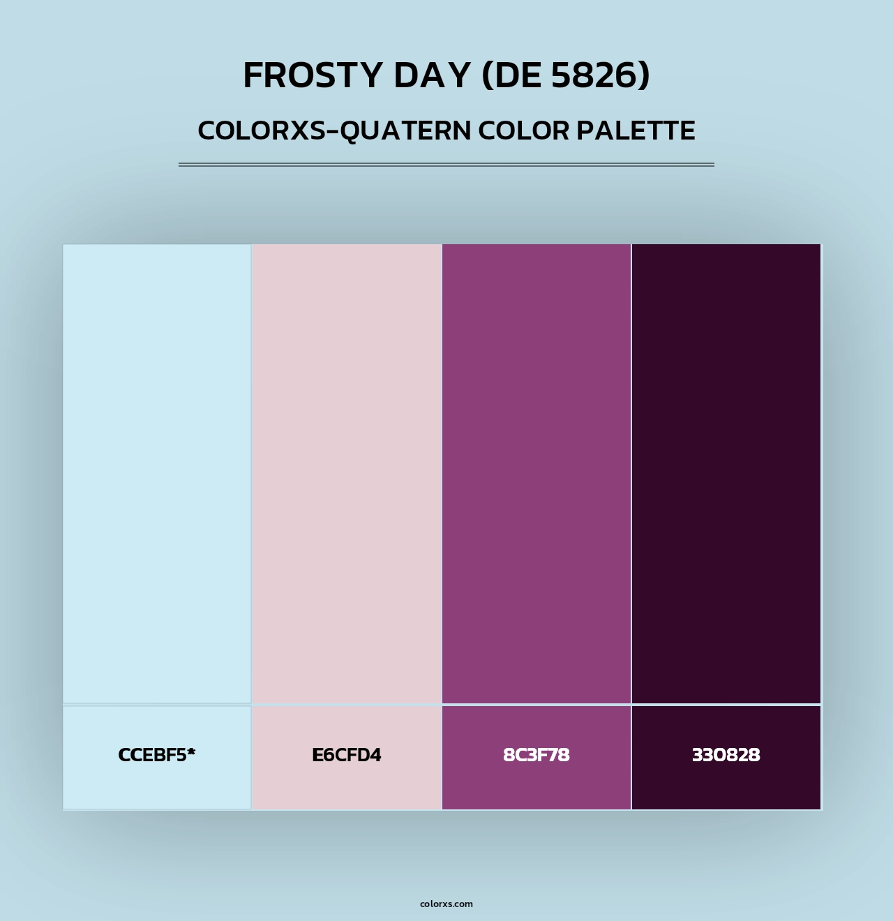 Frosty Day (DE 5826) - Colorxs Quad Palette
