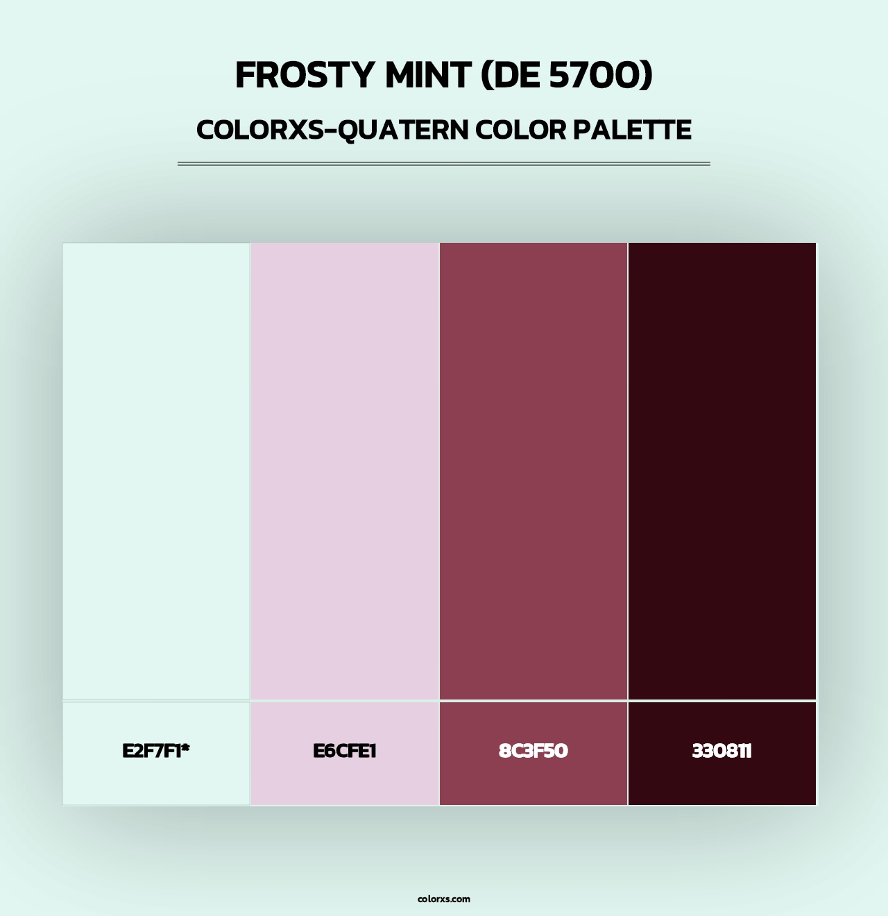 Frosty Mint (DE 5700) - Colorxs Quad Palette
